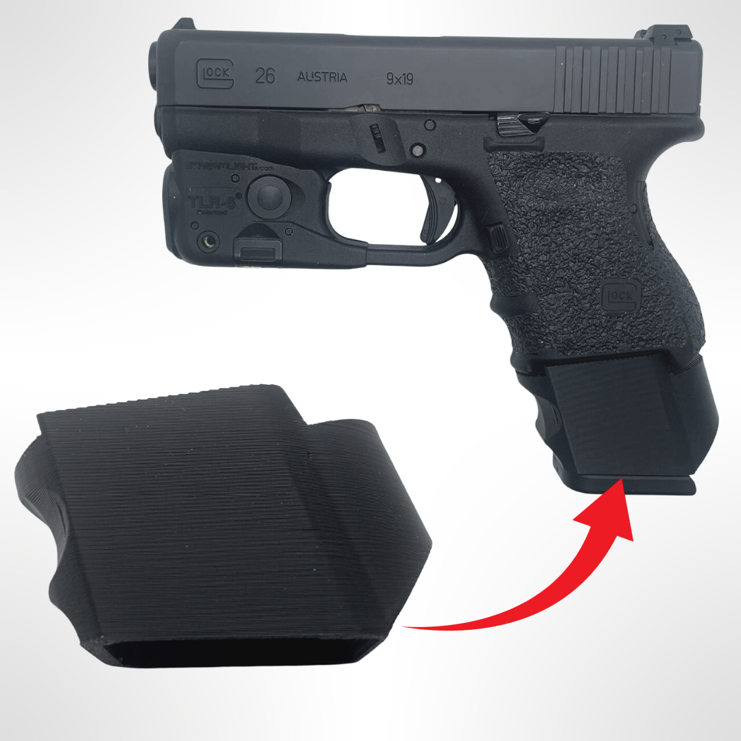 G&G READY MAGAZINE ブラック Magazine Sleeve Spacer Adapts Glock G17/22 magazine to Glock G26