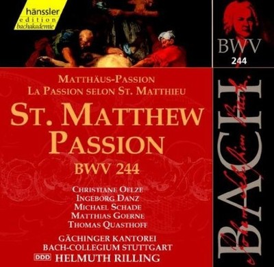 Johann Sebastian Bach Bach: St. Matthew Passion, BWV244 (CD) Album (US IMPORT)