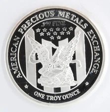 APMEX Classic American Eagle Design Uncirculated 1oz Troy .999 Silver Round