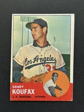 1963 Topps #210 Sandy Koufax -  Hall of Fame