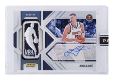 2022 Panini Nikola Jokic Instant Superstar Logoman Patch Auto 1/1 Denver Nuggets