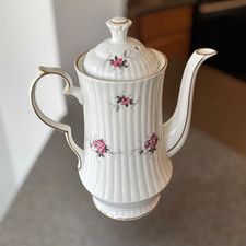 Vintage Princess House Hammersley Fine Bone China Coffee Pot - Windsor Rose