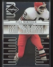 Paul Warfield 2008 Leaf Limited #T-33 Team Trademarks /999 Cleveland Browns