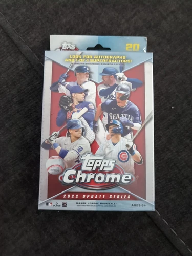 2022 Topps Update Series Chrome Baseball Factory Sealed Hanger Box! 5 Packs