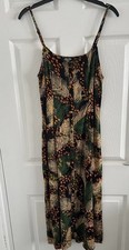 Image of Superdry Button Down Front Colourful Dress Size 12 New No Tags