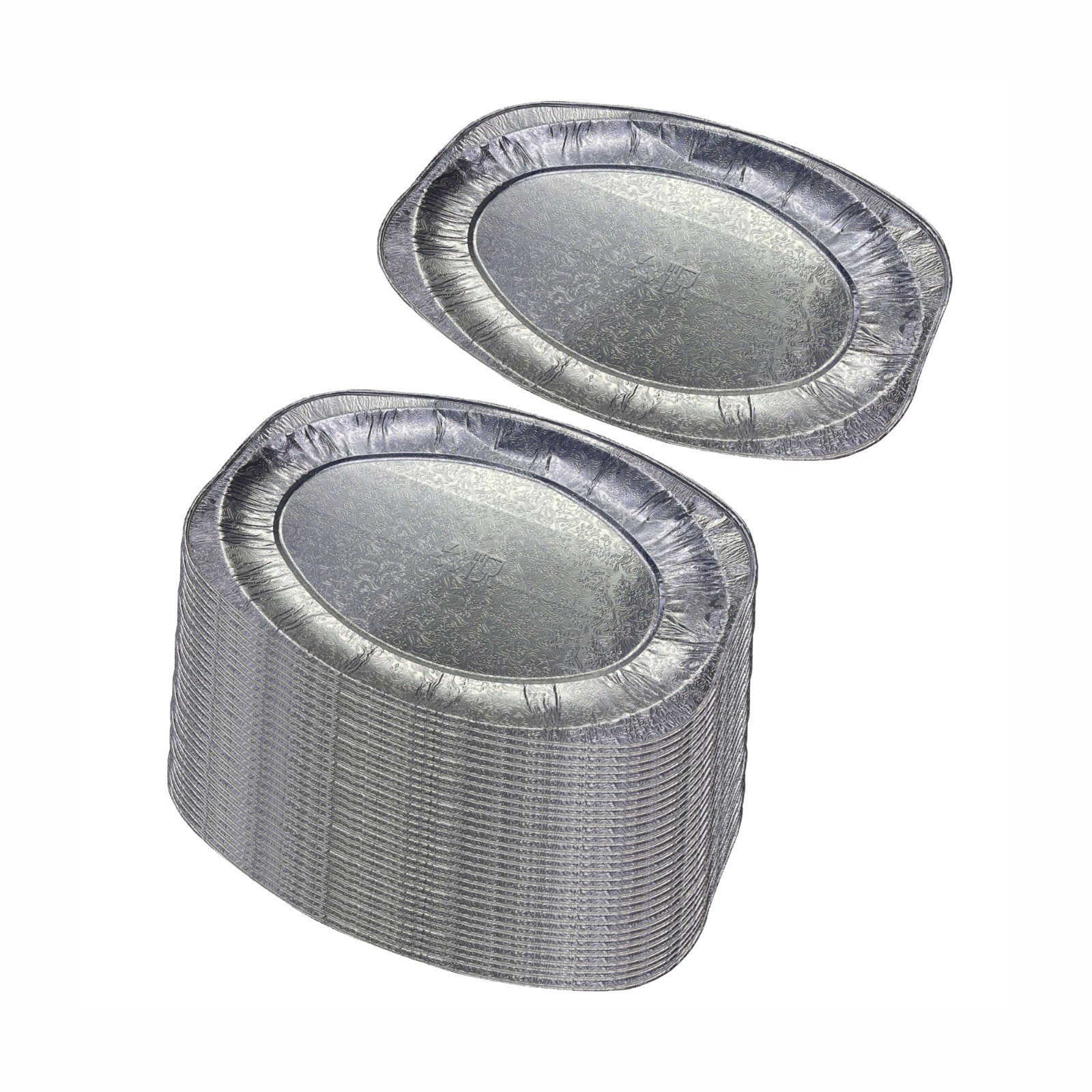 Aluminium Foil Platters 30 Pcs Disposable 17"" Catering Serving Plates Trays