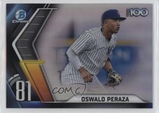 2022 Bowman Chrome Bowman Scouts Top 100 Oswald Peraza #BTP-81 1g4r