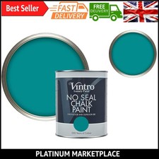 Vintro No Seal Chalk Paint - Teal | Indoor & Outdoor Furniture & Walls | Eco-...