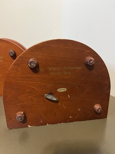 Danbury Como Nuevo Lote 4 Caja de Música 3 Belenes Únicos 1 Blanco Navidad Madera Envejecida - Imagen 13 de 21