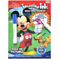 Mickey Imagine Ink Coloring Book ($4.97 Front)(Back $5.99) (Us Import) Acc Neu