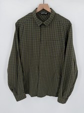 Arcteryx Shirt Mens XL Bernal Flannel Green Plaid Snap Button Long Sleeve Hiking