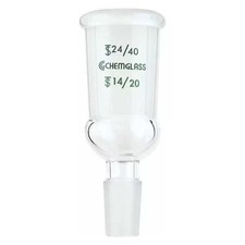 CHEMGLASS CG-1002-31 Adapter, Glass, 85 mm L, Colorless