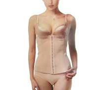 Women's Beige Corset Shapewear Body Shaper Waist Trainer Belt Cincher 569 S 
