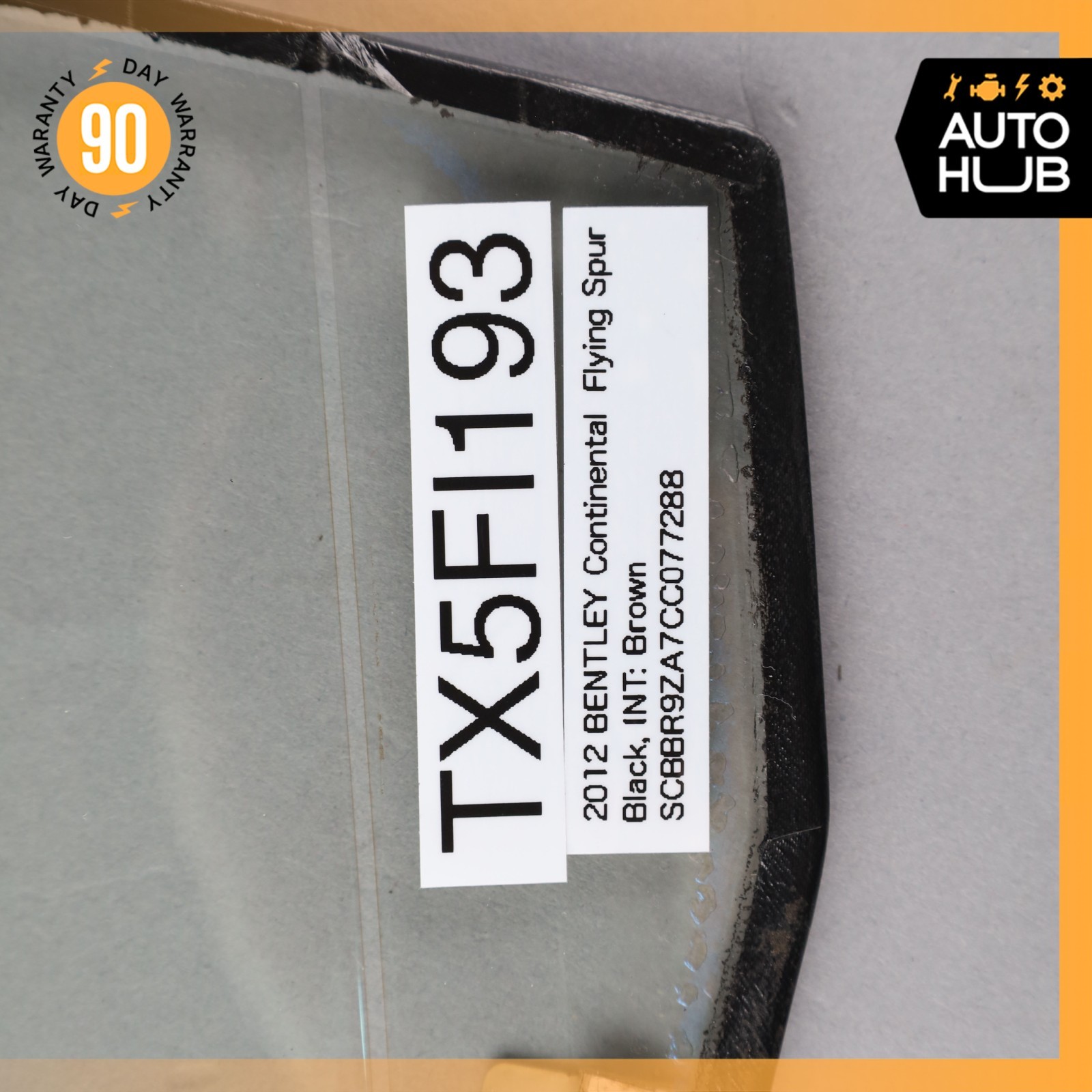06-13 Bentley Continental Flying Spur Front Left Door Corner Window Glass OEM