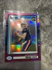 2024 Panini Donruss - Rated Rookie Drake Maye #379 Optic Preview Pink Prizm (RC)