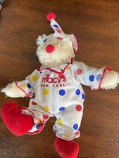GUND MACY'S THANKSGIVING DAY PARADE BEAR  8 INCH BEANIE BEAR