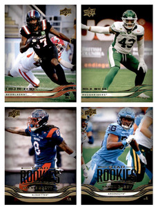 2026 Upper Deck CFL Football Gold + Star Rookies Cards #1-100 U-pick From List