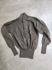 Military Sweater Mens Medium Green Wool Knit Pullover Henley 8405 00 163 8906