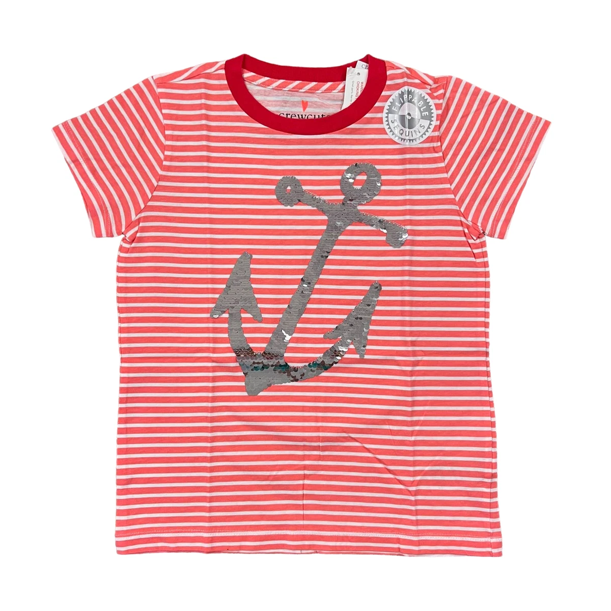 Tunique J.Crew Fille Manches Courtes Taille 12 Ans - Corail Clair, Neuve Avec étiquettes