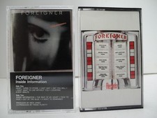 Foreigner Inside Information  "Records" Atlantic Cassette Tapes Tested Working