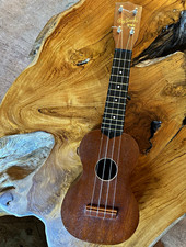 Vintage Harmony Roy Smeck Soprano Ukulele 1950s 1960s Mahogany Uke USA Made