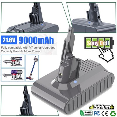 9000mAh Akku Für Dyson V7 Animal Absolute Trigger Professional Staubsauger Sony