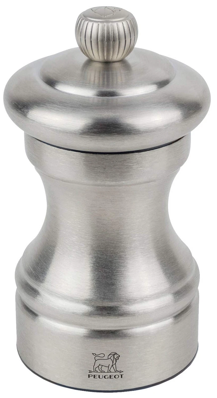 Peugeot 33033 Bistro Chef Salt Mill, 10cm/4", Stainless Steel Pepper