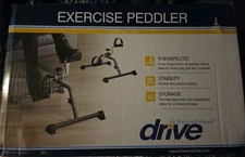 Stationary Exercise Peddler Bike Bicycle Silver Finish 10270KDRSV-1 by Drive