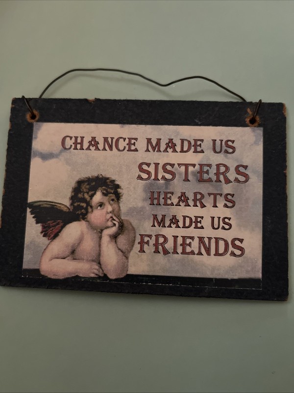Chance Made Us Sisters Hearts Made Us Friends Ornament