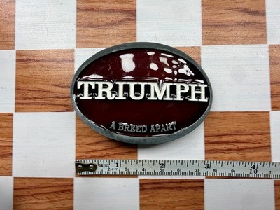 Triumph  A Breed Apart  Oval Belt Buckle   Tanside Ltd   Solid Brass   TAN-703