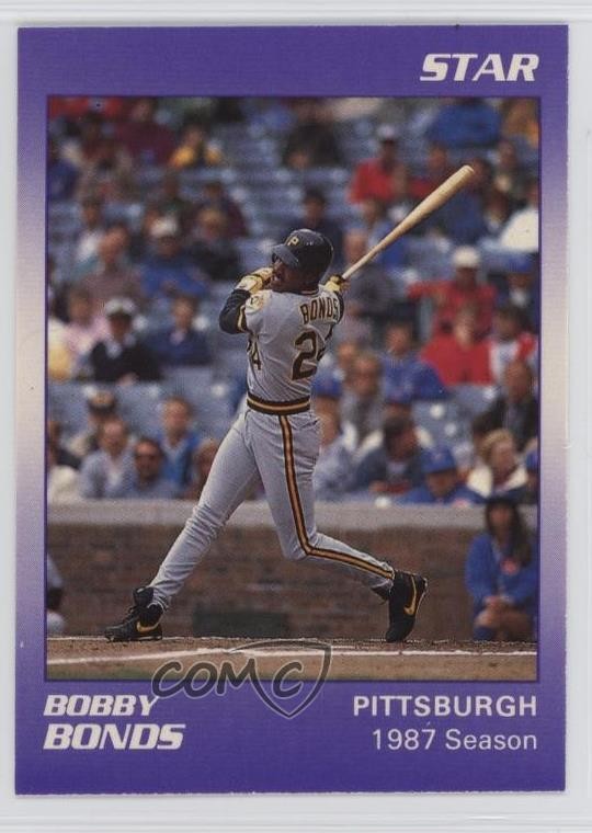 1990 Star Barry Bonds Barry Bonds (Name Spelled Bobby) #7 1g2a