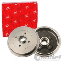 2X TRW Bremstrommeln 200,0Mm Hinten Passend FÜR Audi 80 Seat Cordoba Ibiza