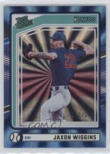 2024 Panini Donruss Rated Prospects Carolina Blue Laser /249 Jaxon Wiggins 0hk3