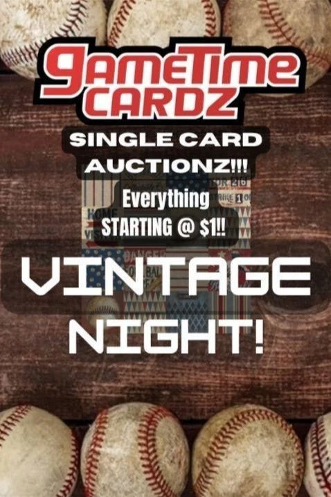 VINTAGE NIGHT! $1 Star Live Single Card Auctionz!