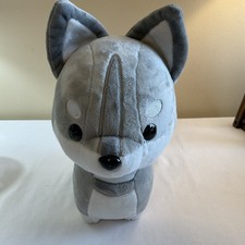 Bellzi Plush Dog Wolfi Wolf Stuffed Animal Gray White Husky Lovey Toy Soft CLEAN