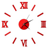 3D Diy Wanduhr Moderne Rahmenlose GroßE Spiegel OberfläCheneffekt Wanduhr FüR