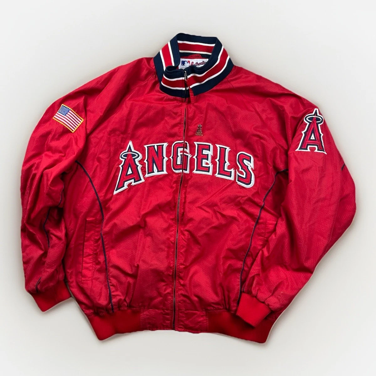 マジェスティック　MLB 旧カリフォルニア エンゼルス サテンジャケット　XL Majestic Los Angeles Angels MLB Jackets for sale | eBay