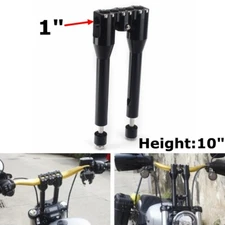 Tall 10 " Club Style 1" Handlebar Riser Kit for Harley Sportster Softail Dyna