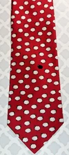 Mark Fore & Strike Men's Silk Necktie Black Sheep Red Hand Made Unique