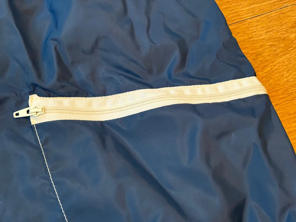 Vtg 70s Weather Tamer Rain Jacket Windbreaker USA Made Sz 42 Blue - Image 4 of 4