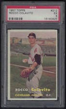 1957 Topps #212 Rocky Colavito RC Cleveland Indians PSA 5 EXCELLENT KB58