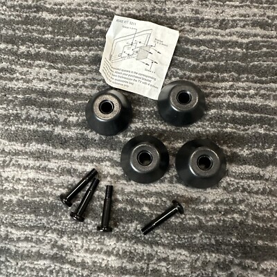 TV Mount Universal Hardware Kit Bolts and Spacers 4 Pack Black New