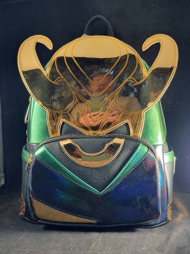 Mini mochila Loungefly Marvel Shine Loki nueva con etiquetas - Imagen 3 de 6