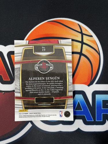 2021-22 Select Alperen Sengun Concourse Blue Rookie RC #19 Rockets - Picture 2 of 2