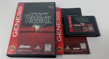 Warlock Sega Genesis Complete in box CIB with Manual Tested Fast Shipping