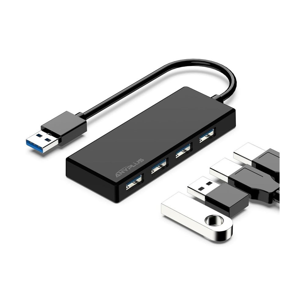 USB 3.0 Hub, 4 Port USB Hub Splitter,Portable USB Adapter Mini Multiport Expa...
