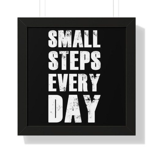 Motivational Canvas Framed Vertical Poster - Home Decor, Inspirational Wall Art, - Picture 10 of 21