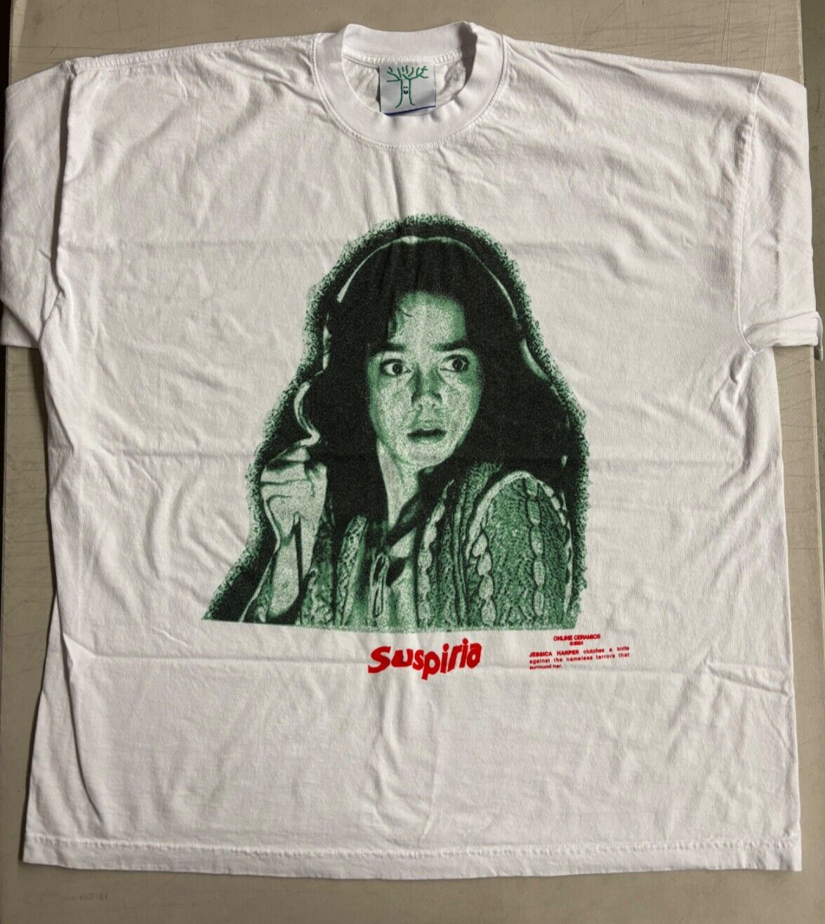 Online Ceramics Suspiria Horror Movie Graphic T-Shirt 2XL White New Unworn-image