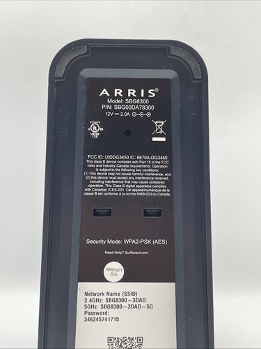ARRIS SURFboard SBG8300 DOCSIS 3.1 Gigabit Cable Modem - Picture 7 of 7