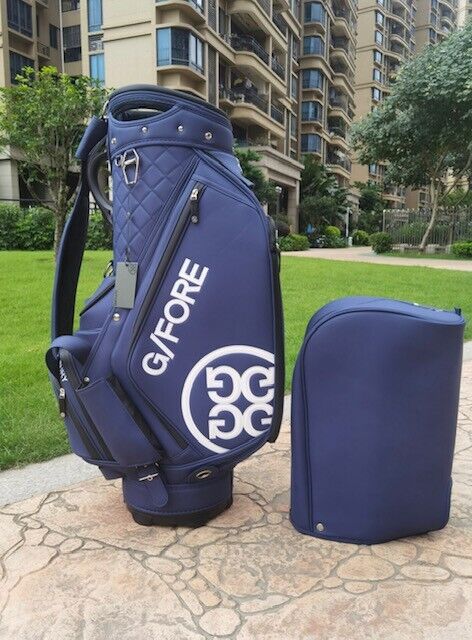G FORE Caddy Bag Golf Bag Navy New with tags PU 4.7kg From G FORE Caddy Bag Golf Bag Navy New with tags PU 4.7kg From